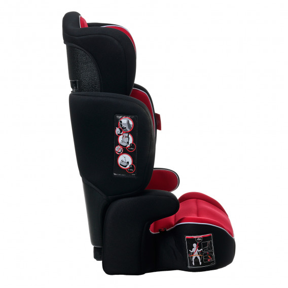 Стол за кола JUNONA-II 2-в-1, 15-36 кг. (Група 2/3), червен ZIZITO 370990 9