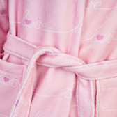 Хавлиен халат за баня с принт на сърца, размер 8-10 години, розов Aglika 371175 3