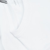 Памучна блуза с щампа и златни букви, бяла за момиче Name it 371195 3