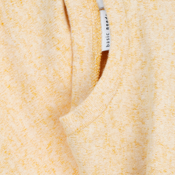 Блуза с дълги ръкави тип "прилеп" за бебе за момиче жълта Name it 371203 3