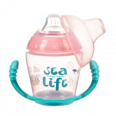 Полипропиленова неразливаща се чаша, Sea Life 230 мл., 9+ месеца, розова Canpol 371467 3