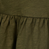 Блуза от органичен памук с къдрички ,зелена Name it 371525 2