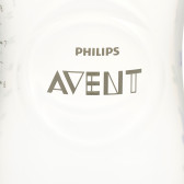 Полипропиленово шише Natural, с биберон 1 дупка, 1+ месеца, 260 мл, Хипопотамче Philips AVENT 371962 5