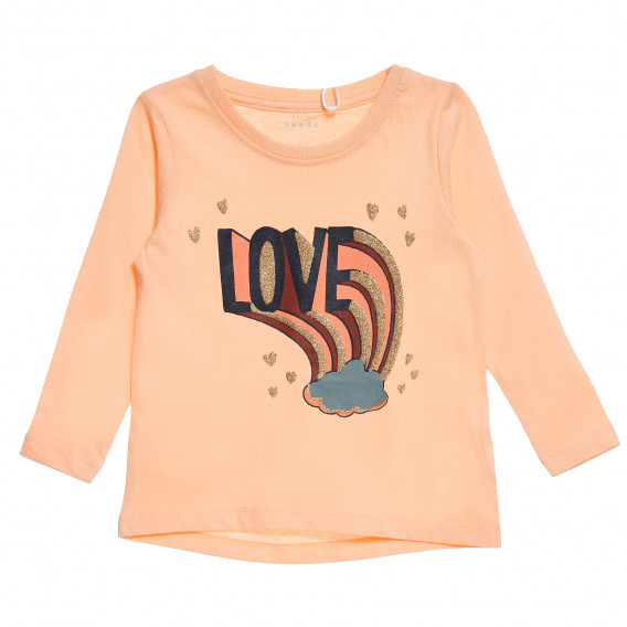 Блуза от органичен памук за бебе с надпис Love Name it 372013 