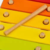Дървен ксилофон с цветовете на дъгата Classic World 372032 4
