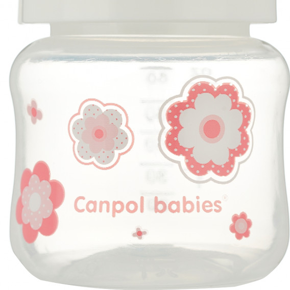 Полипропиленово шише за коластра, Newborn baby, 60 мл., розово Canpol 372047 4