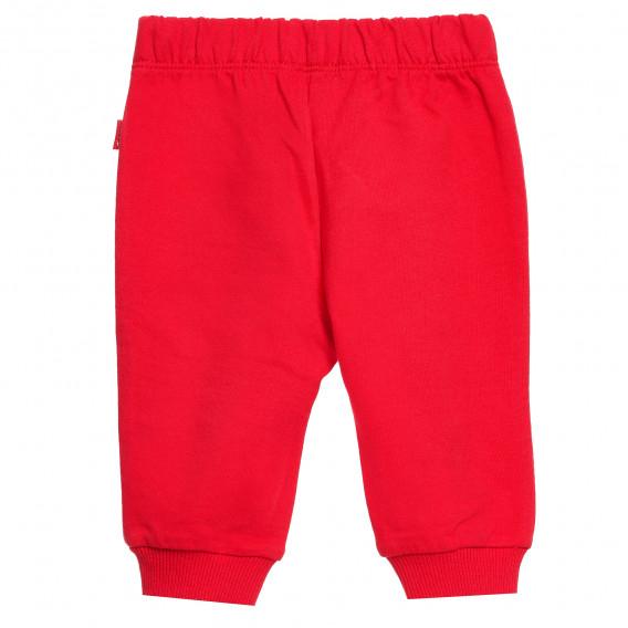 Комплект от два броя памучни панталони за бебе за момче сив и червен Chicco 372084 3