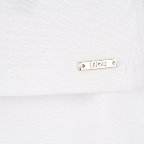 Тениска с надпис Gold, бяла Liu Jo 372186 3