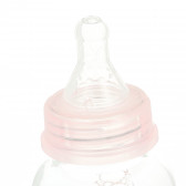 Стъклено шише, Baby care, 120 мл., 0+ месеца, розов Lorelli 372323 3