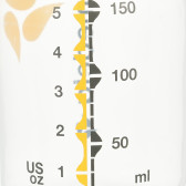 Полипропиленово шише за хранене Calma, с биберон , 3+ месеца, 150 мл, цвят: Жълт Medela 372395 4