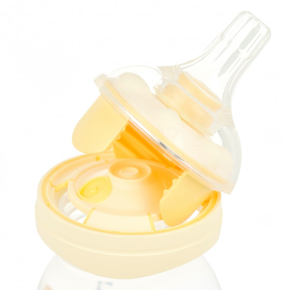 Полипропиленово шише за хранене Calma, с биберон , 3+ месеца, 150 мл, цвят: Жълт Medela 372396 5