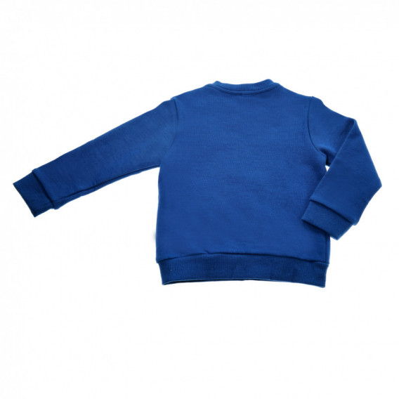 Спортна блуза с дълъг ръкав и щампа за момче синя Chicco 37259 2
