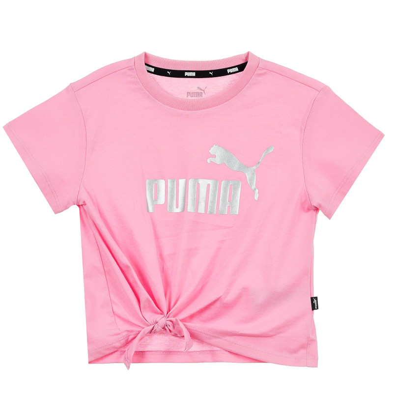 Тениска с възел, розова  372617