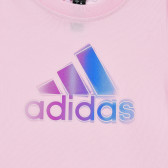 Тениска с логото на бранда, розов цвят Adidas 372647 2