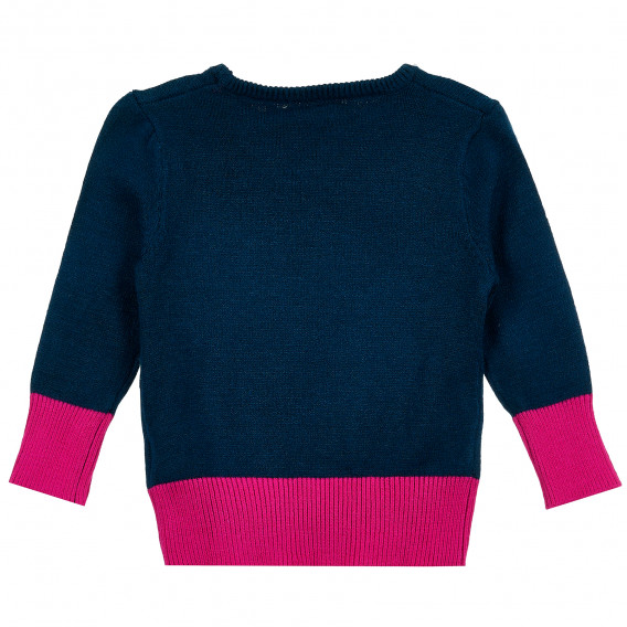 Пуловер с розови акценти за момиче син Name it 372657 4