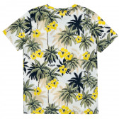 Тениска с принт на палми, многоцветна JACK&JONES JUNIOR 372695 4