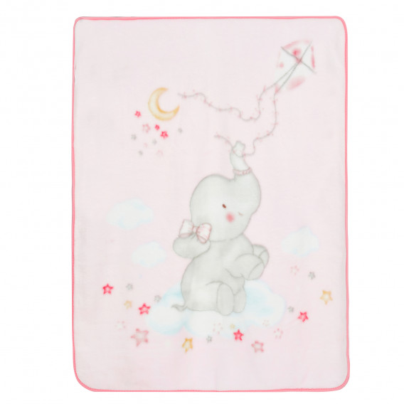 Детско одеяло ELEFANTE, 110 х 140 см, розово Inter Baby 372707 2