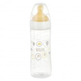 Полипропиленово шише за хранене, с биберон M, 6-18 месеца, 250 мл, цвят: бял NUK 372925 