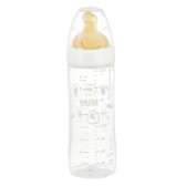 Полипропиленово шише за хранене, с биберон M, 6-18 месеца, 250 мл, цвят: бял NUK 372926 2