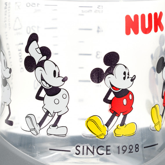 Полипропиленово шише за сок с дръжки и биберон , 6+месеца, 150 мл., Мики Маус, черно NUK 372953 5