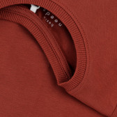 Блуза от органичен памук с цветни надписи за бебе, червена Name it 373062 3