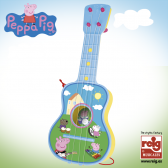 Детска китара с 4 регулируеми музикални струни Peppa pig 3732 