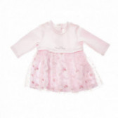 Памучна рокля за бебе с дълъг ръкав Chicco 37357 