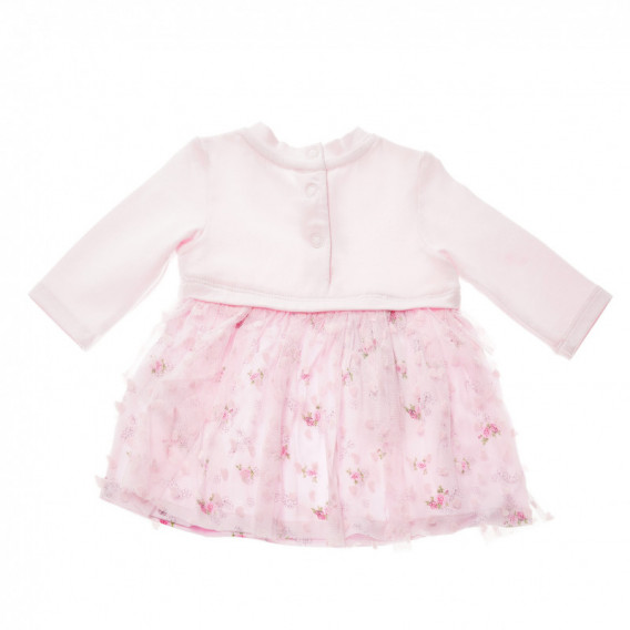 Памучна рокля за бебе с дълъг ръкав Chicco 37358 2