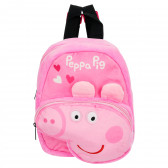 Плюшена раничка Peppa Pig за момиче, розова Peppa pig 373699 