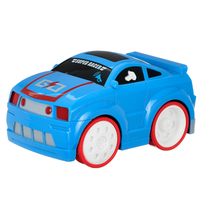 Детска кола със звук, синя  373732
