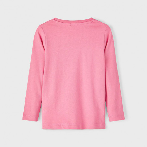 Памучна блуза Magic за бебе, розова Name it 374065 2