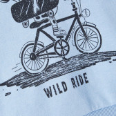Блуза Wild ride за бебе, светлосин Name it 374100 3