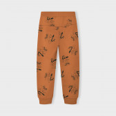 Памучен спортен панталон Fun за бебе, оранжев Name it 374117 2