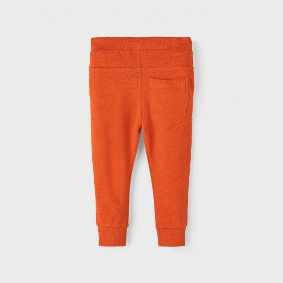 Памучен спортен панталон за бебе, оранжев Name it 374134 2