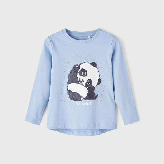 Памучна блуза за бебе, многоцветна Name it 374256 