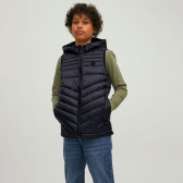 Елек с фиксирана качулка, черен Jack & Jones junior 374280 2