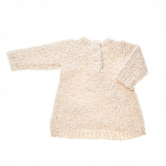 Плетена рокля за бебе с дълги ръкави и панделка Chicco 37438 2