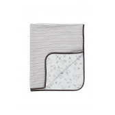 Памучно двулицево одеяло, кафяво и бяло Boboli 374423 