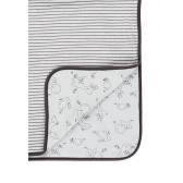 Памучно двулицево одеяло, кафяво и бяло Boboli 374425 3
