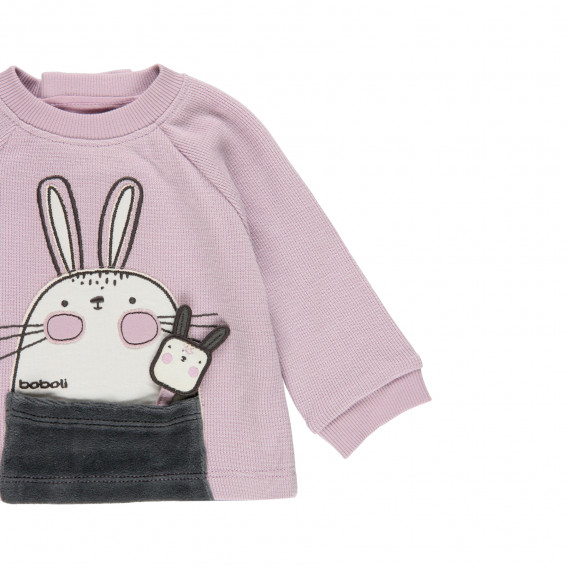 Комплект от две части Bunny за бебе, многоцветен Boboli 374513 3