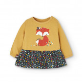 Памучна рокля Autumn за бебе, многоцветна Boboli 374600 
