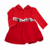 Памучна рокля с дълъг ръкав и панделка за бебе Chicco 37471 2