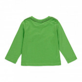 Памучна блуза Forest за бебе, зелена Boboli 374848 2