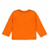 Памучна блуза Fun за бебе, оранжева Boboli 374866 2