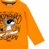 Памучна блуза Jump за бебе, жълта Boboli 374887 3