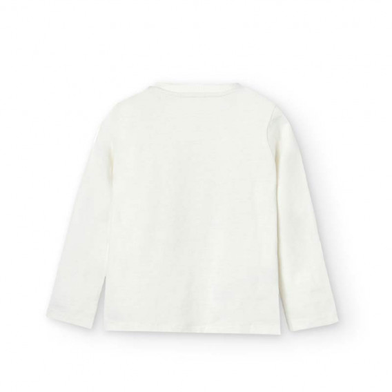 Памучна блуза Savage, бяла Boboli 375055 2