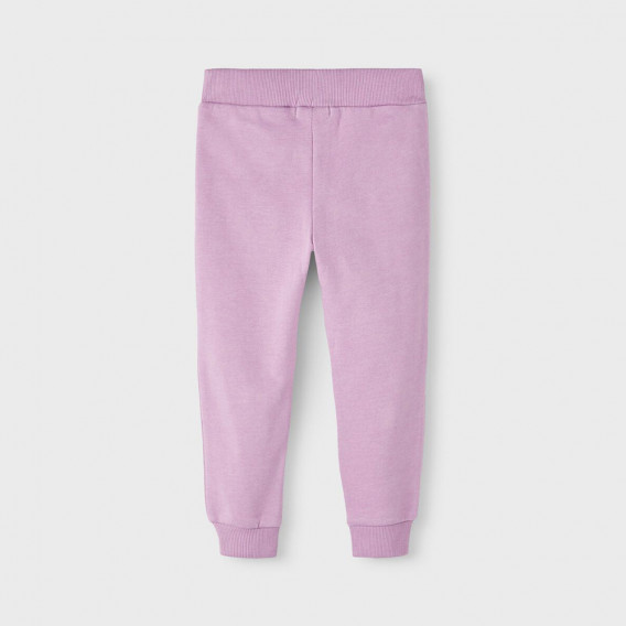 Памучен спортен панталон за бебе, розов Name it 375111 2