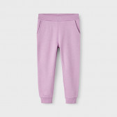 Памучен спортен панталон за бебе, розов Name it 375112 