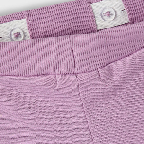 Памучен спортен панталон за бебе, розов Name it 375113 3