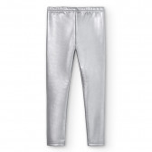 Кожен панталон тип клин, сребърен Boboli 375157 2
